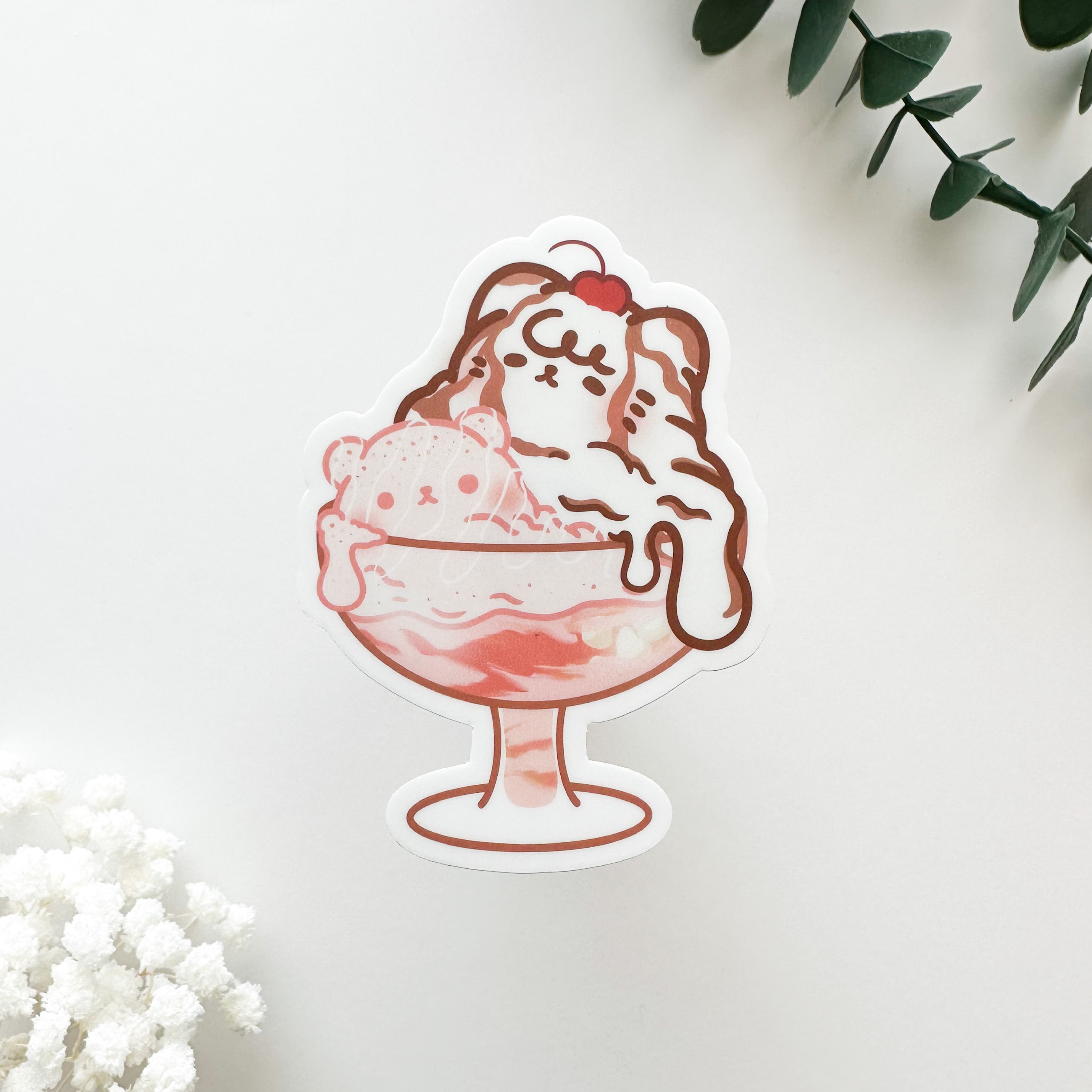 Milkie Parfait Vinyl Sticker Milkteanco