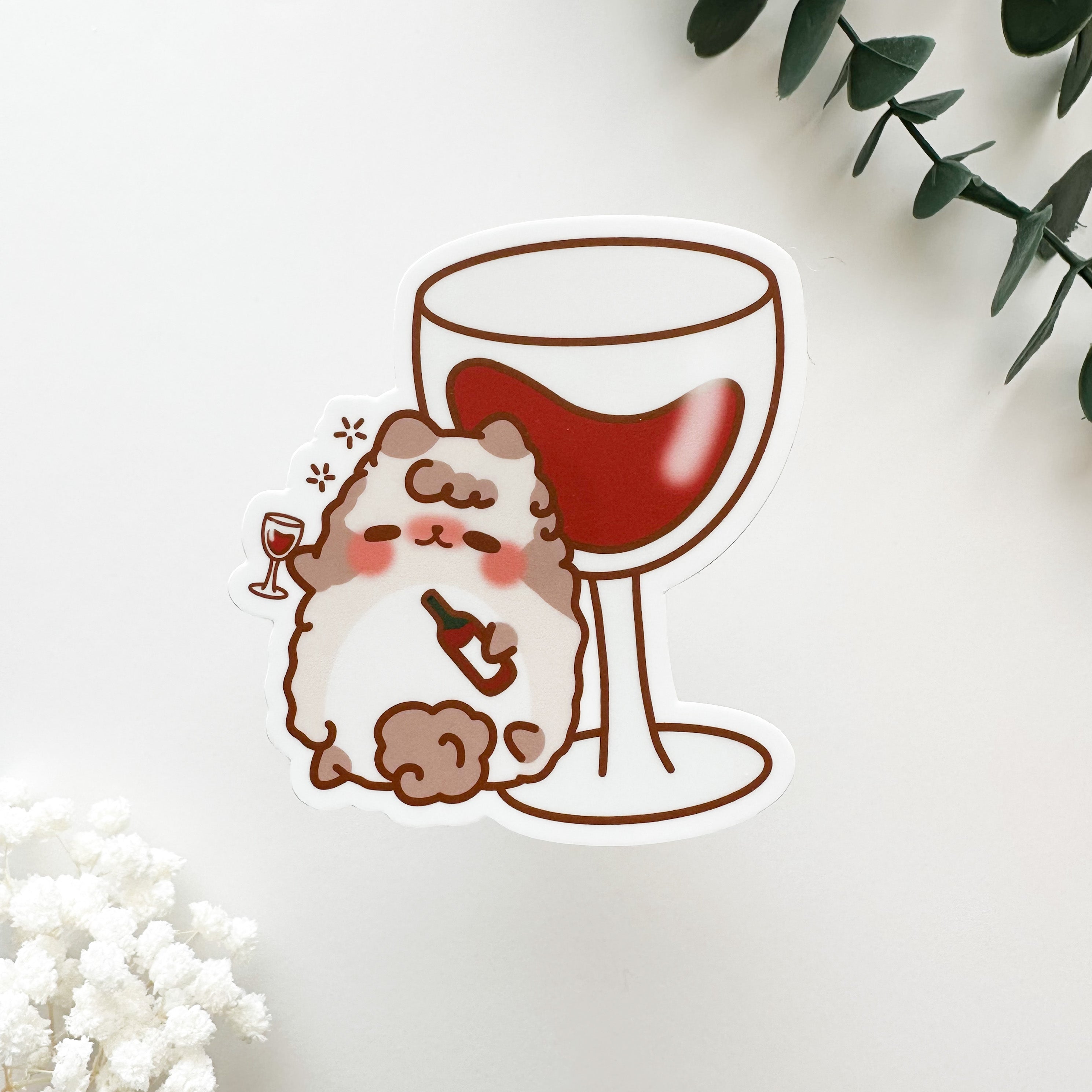 Drunk Milkie Vinyl Sticker Milkteanco