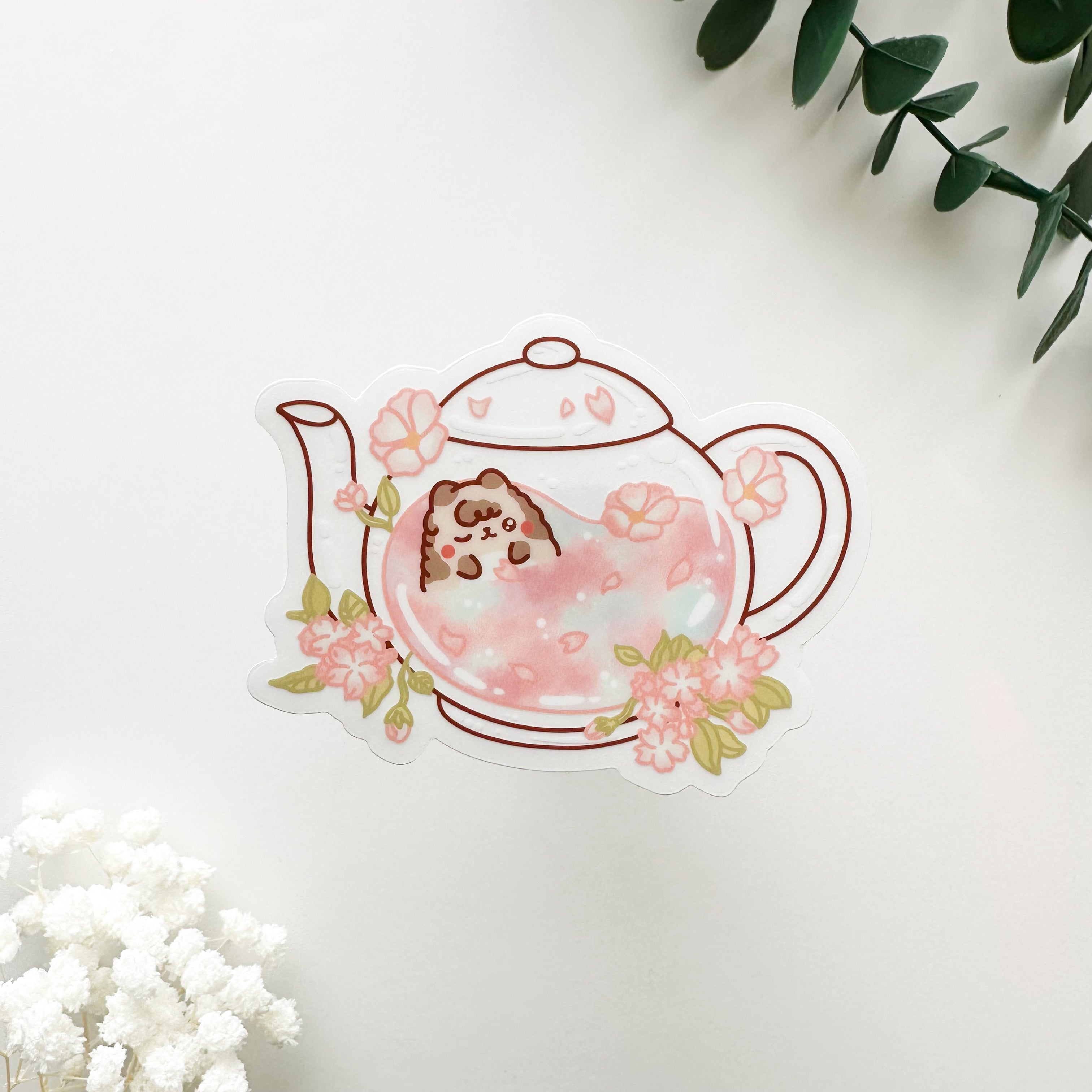 Milkie Tea Clear Vinyl Sticker Milkteanco