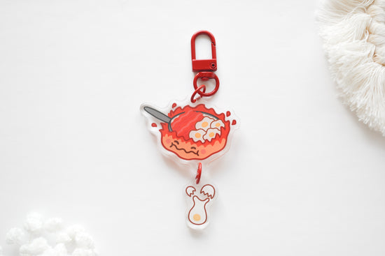 Fire Spirit Eating Keychain