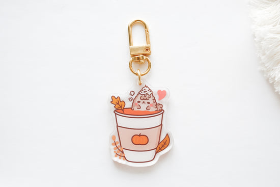 Pumpkin Spice Latte Keychain