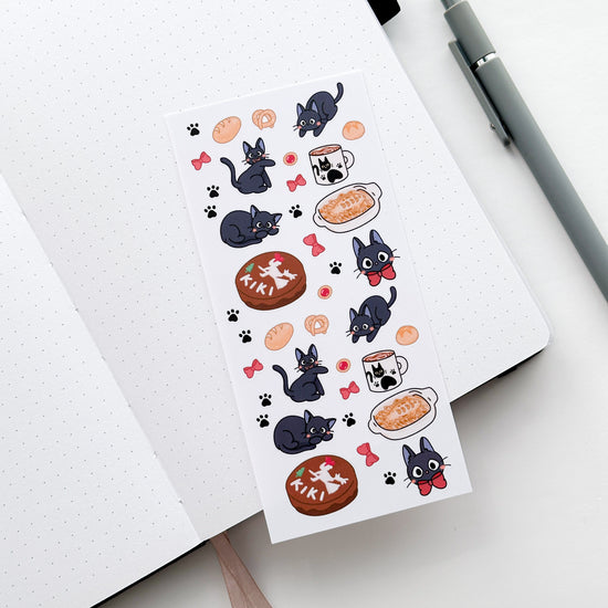 Black Kitty Sticker Sheet