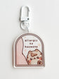 Allergic to Hooman Keychain