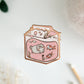 Milkie Carton with Koi Fish Enamel Pin