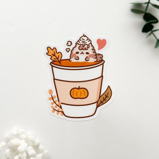 Milkie in Pumpkin Spice Latte Magnet