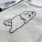 Milkie Canvas Pouch Hand Embroidered (Discontinue when sold out)