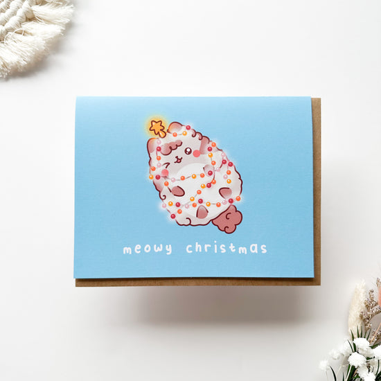 Meowy Christmas Greeting Card