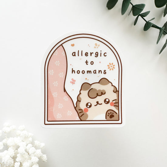 Allergic Clear Vinyl Sticker