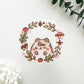 Milkie Wreath Clear Vinyl Sticker