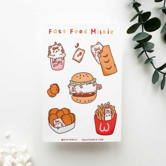 Fast Food Milkie Sticker Sheet