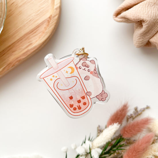 Milkie Bubble Tea Keychain